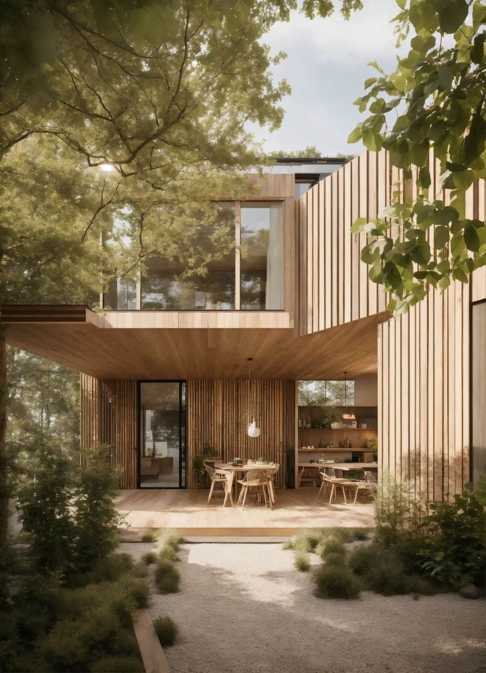 Moderne walnotenhouten salontafel